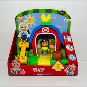 🆕 CoComelon Lane Fun Barn Playset Toddler Toy With Nina Figure